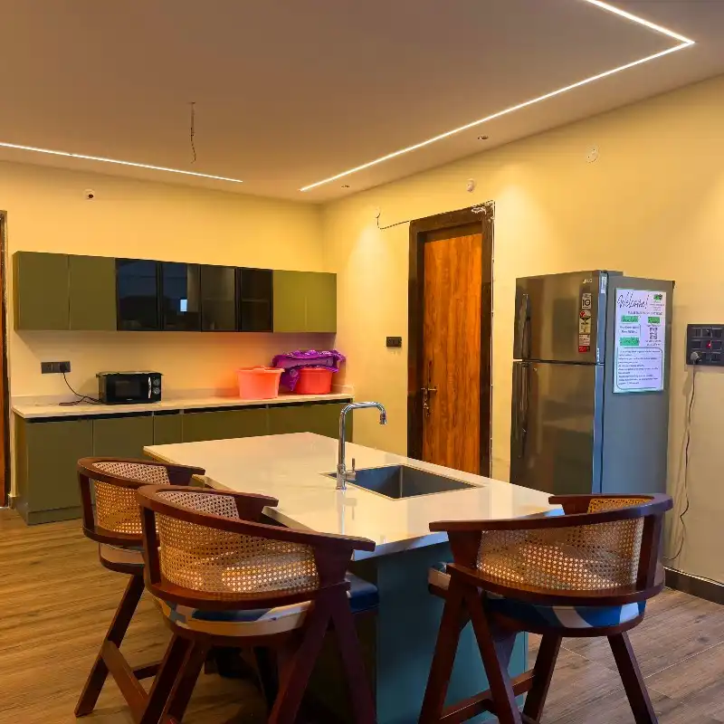 Kitchen at Silver Meadows, Moinabad