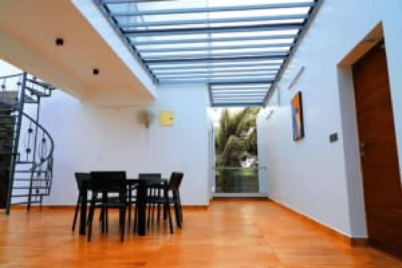 Dining area at Sky farm house, Moinabad