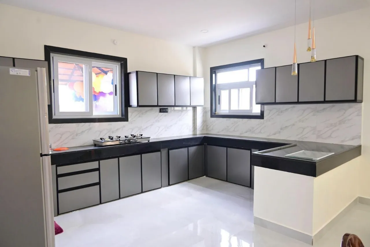 Kitchen at Z Farmhouse, Surangal, Moinabad