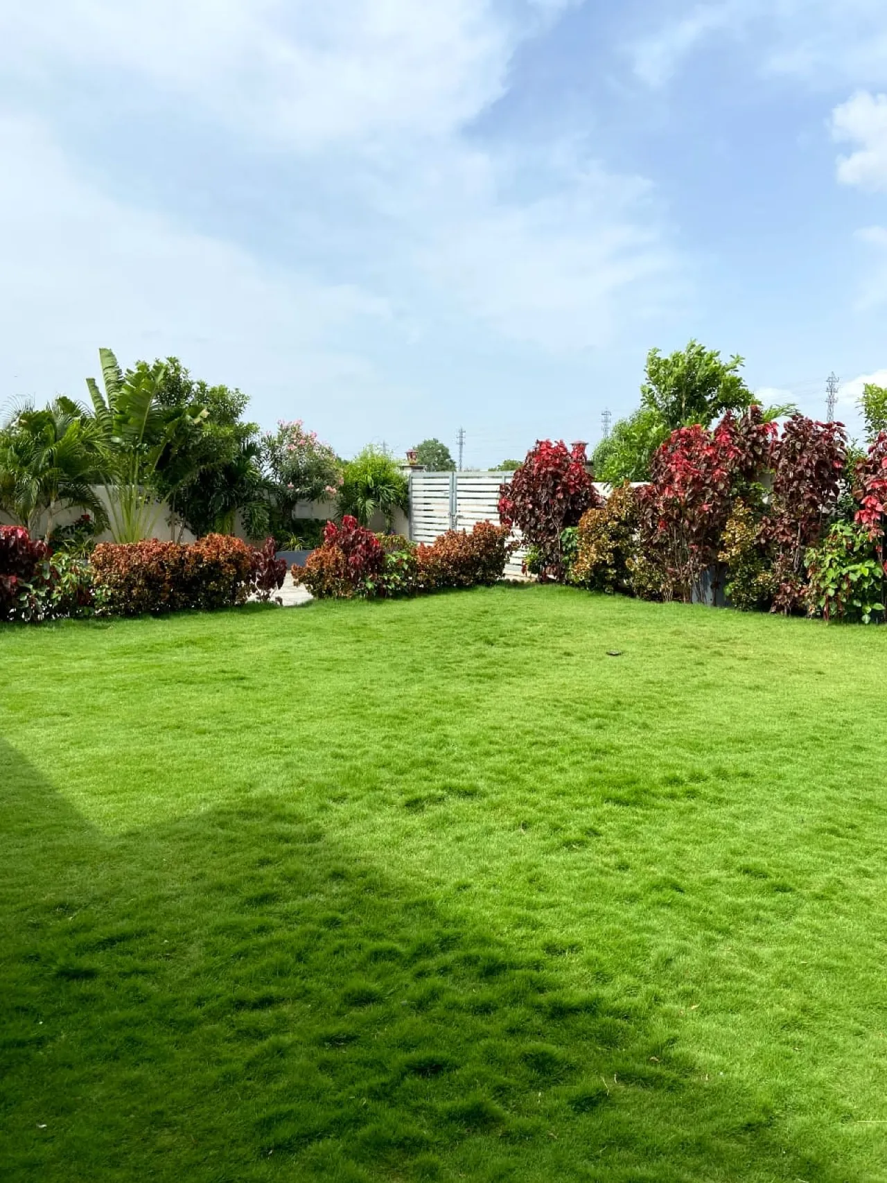 Lawn at Vayu Farm House, Moinabad