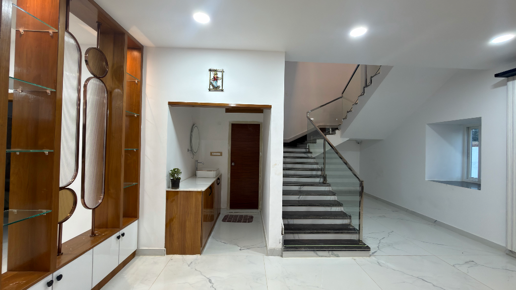 Living room at Vedha Farm stay, Moinabad