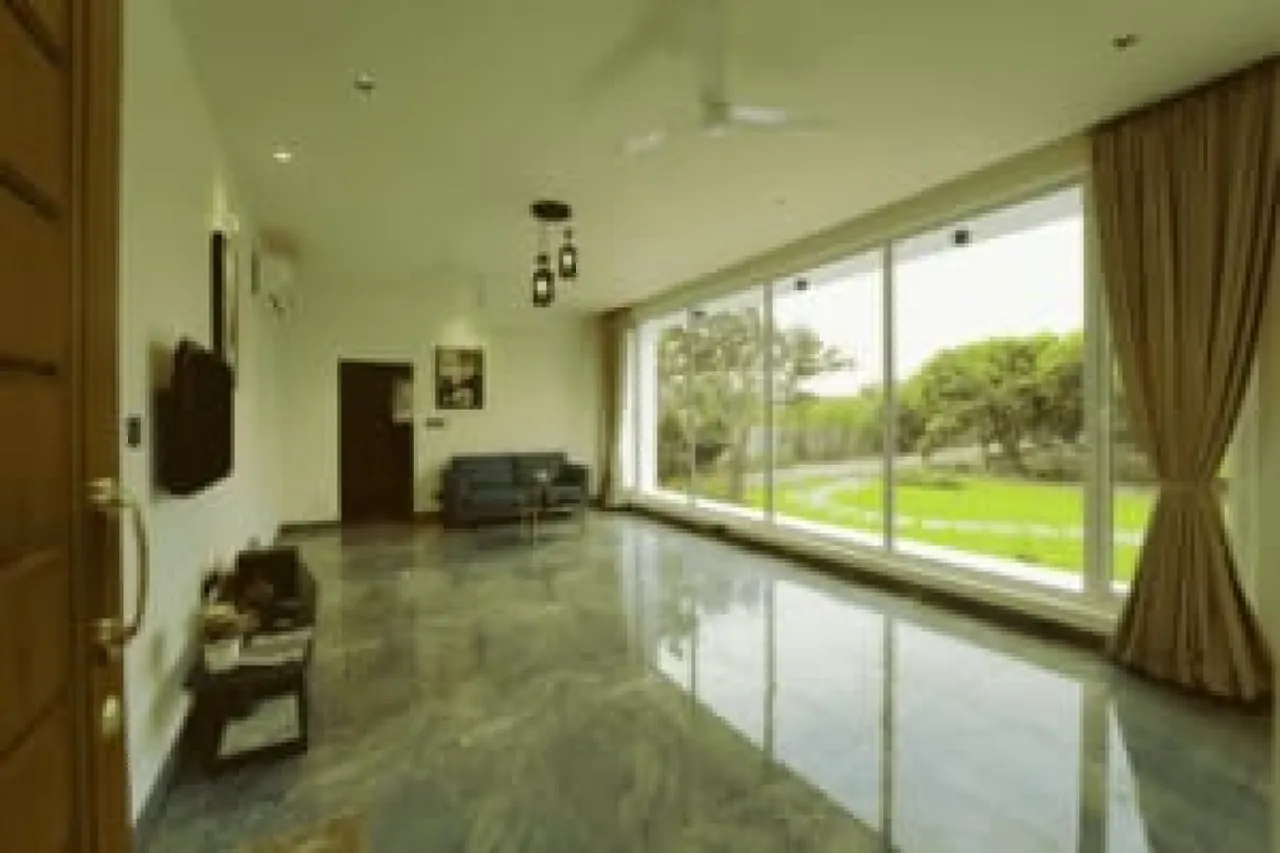Living room at Sky farm house, Moinabad