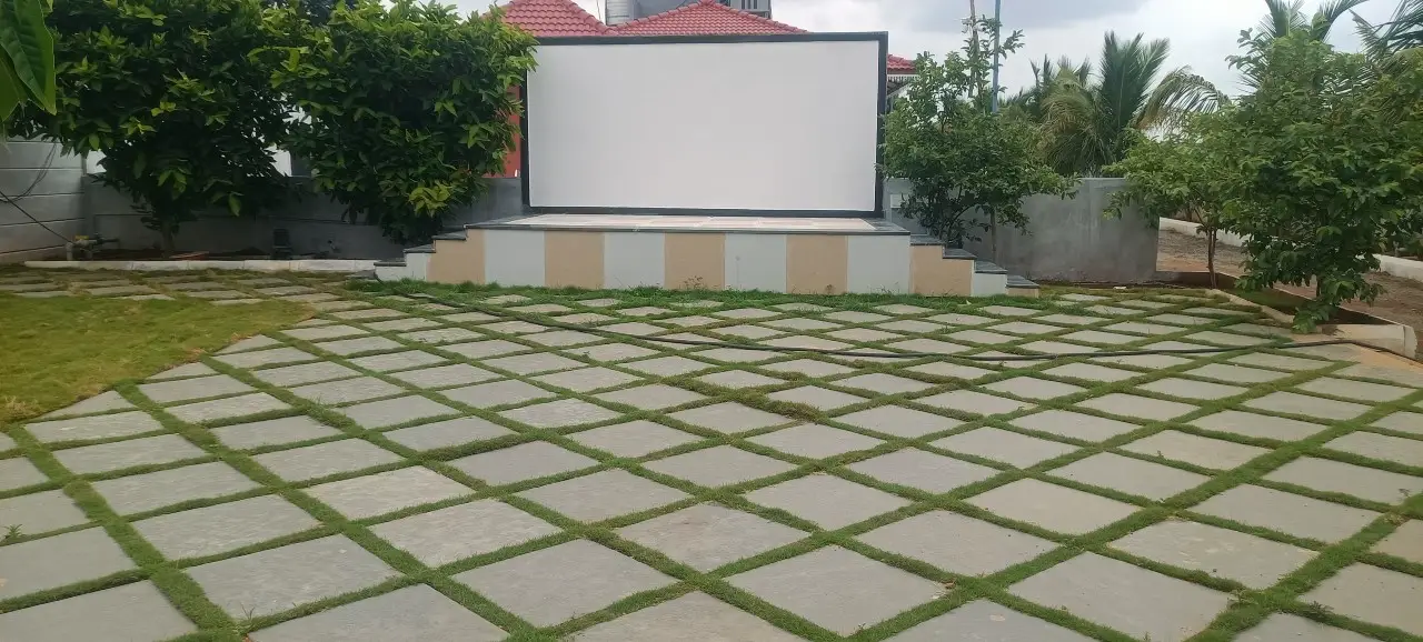 Lawn at Silver Farmhouse, Shamshabad